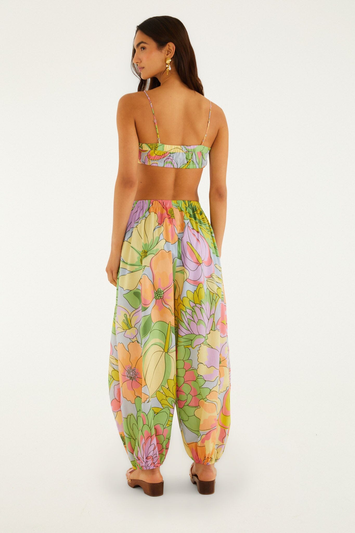 Multicolor Spring Affair Organic Cotton Balloon Pants
